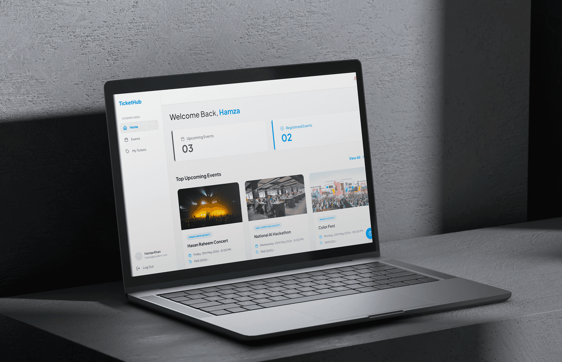 TicketHub — Web App Prototype Design